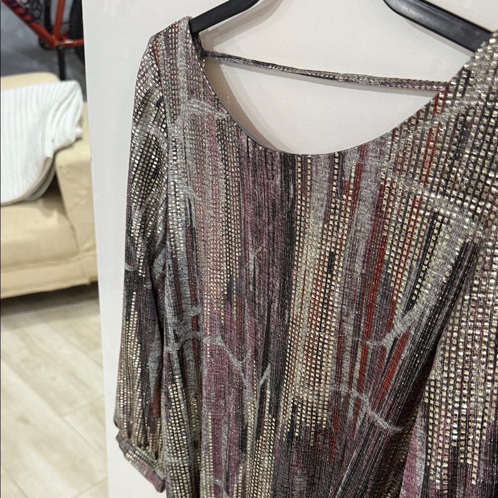 ba&sh Metallic Multicolor Backless Dress - Picture 4 of 7